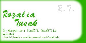 rozalia tusak business card